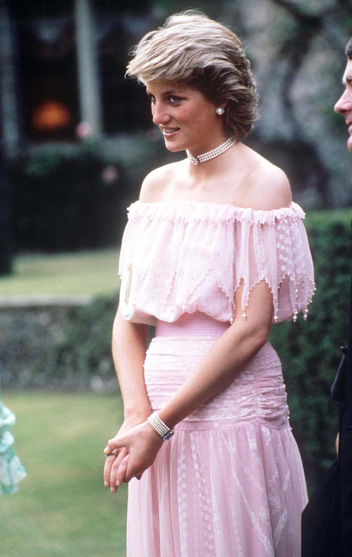 Vestido rosa de Lady Di