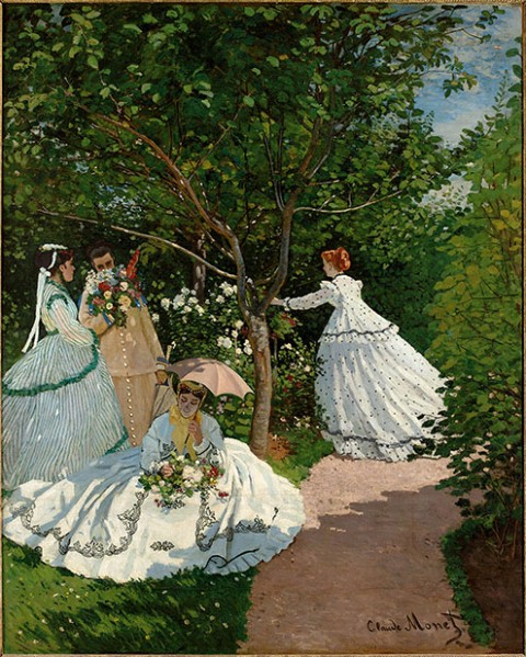 "Mujeres en el jardín" de Monet