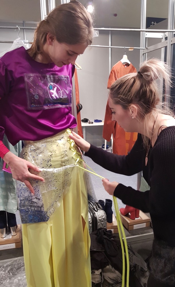 El fitting antes del desfile
