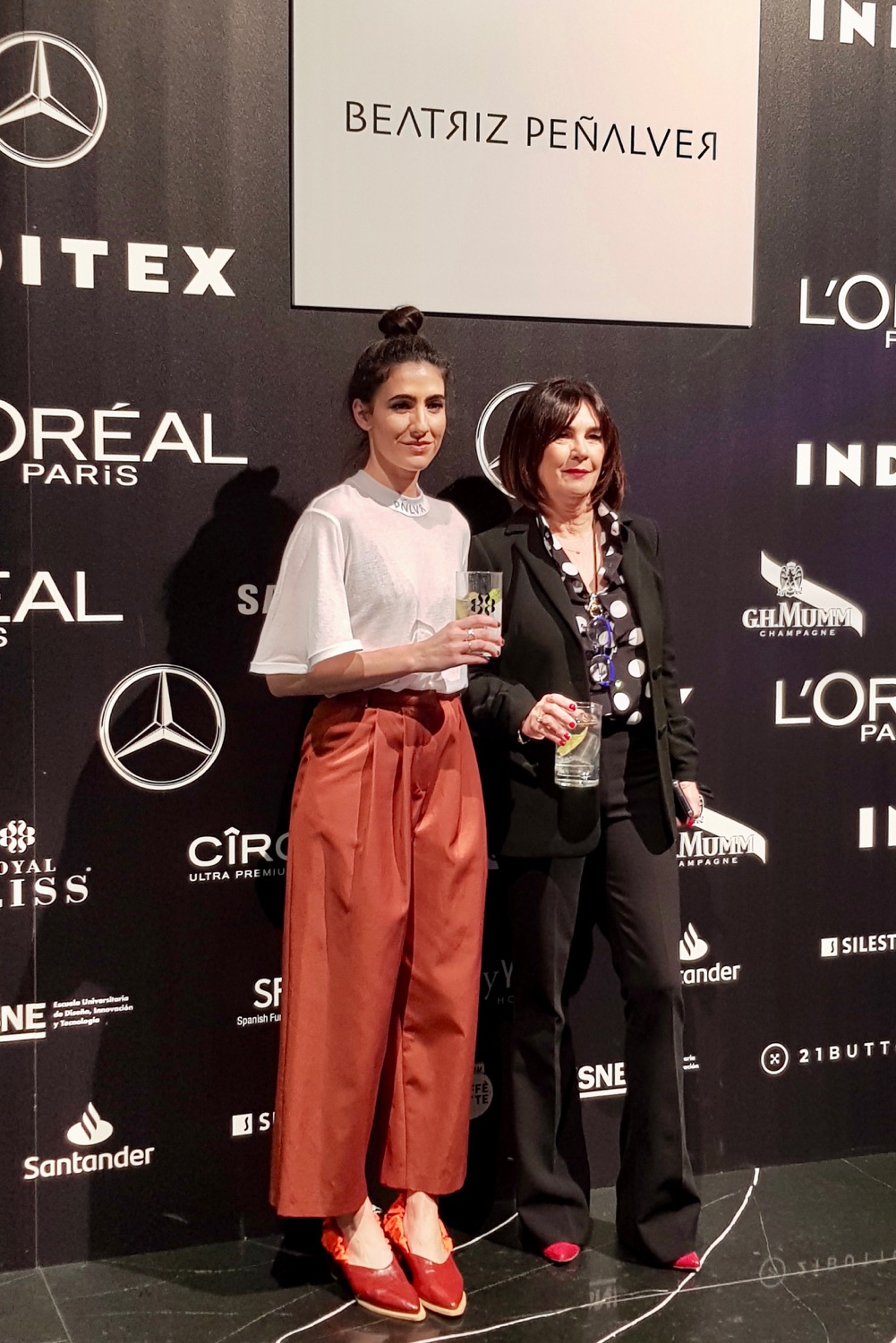Con Charo Izquierdo en MBFWM