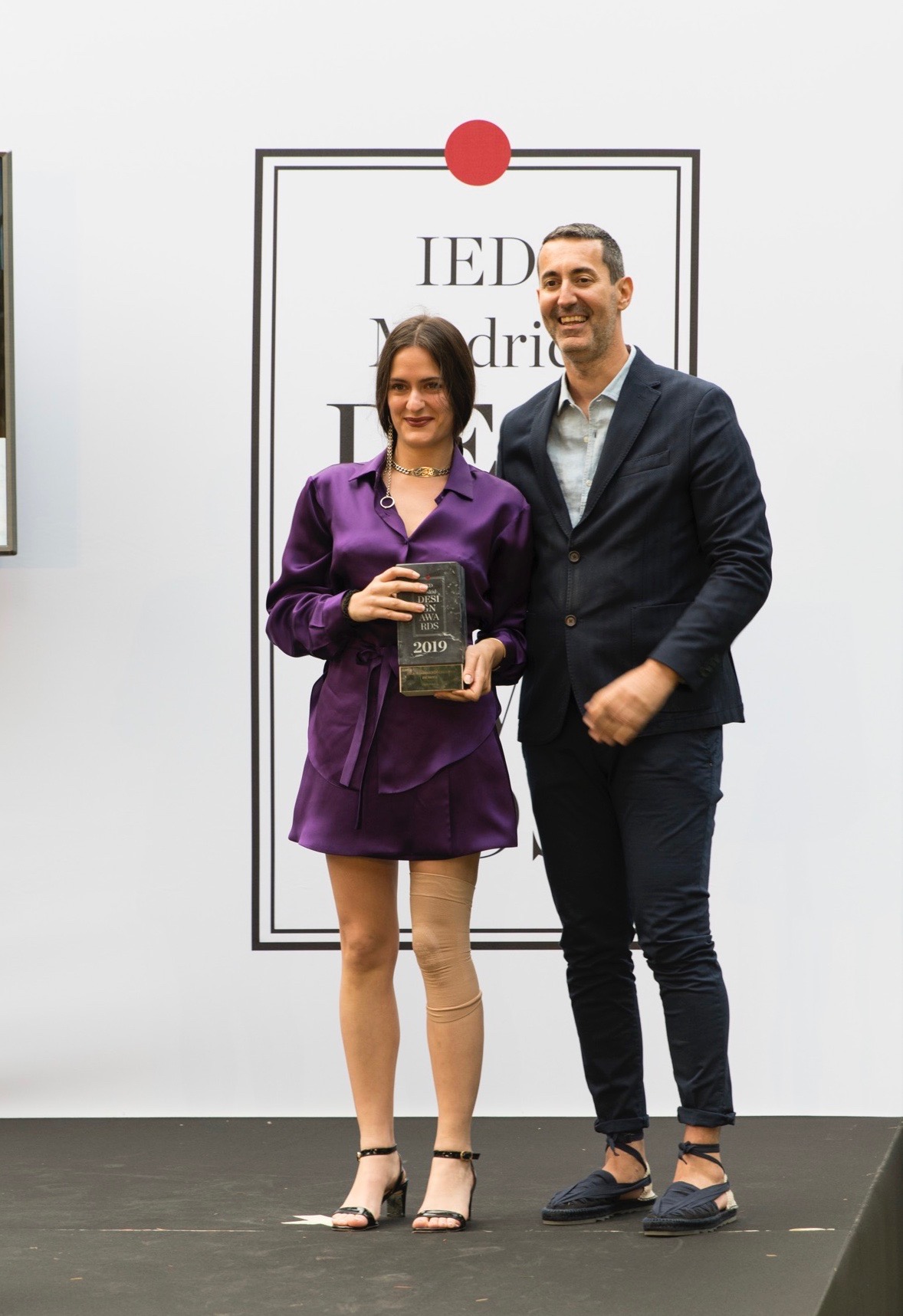 Recibiendo el IED Design Award