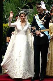 El vestido de novia de la reina