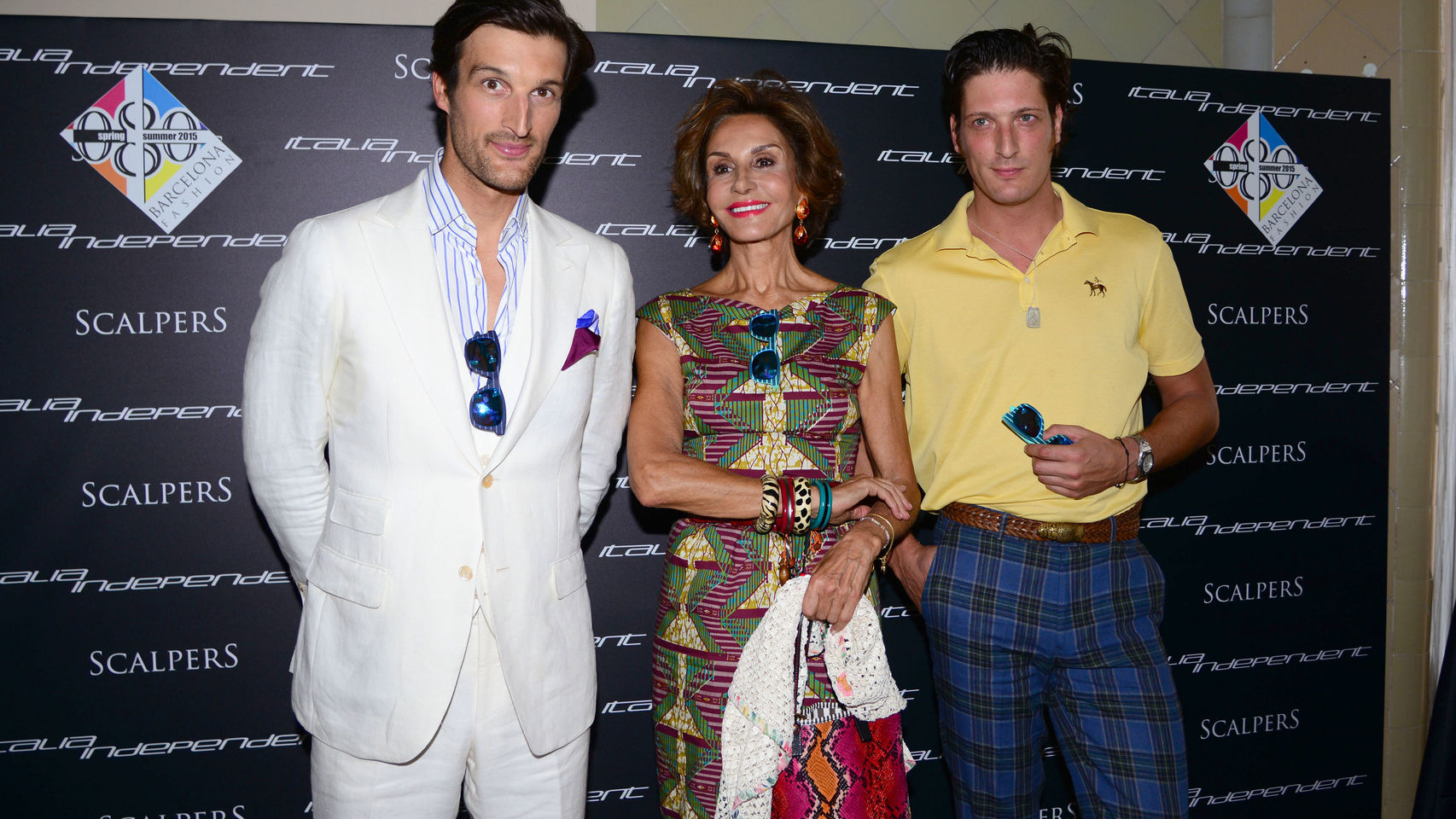 Con sus hijos Luis y Rafael