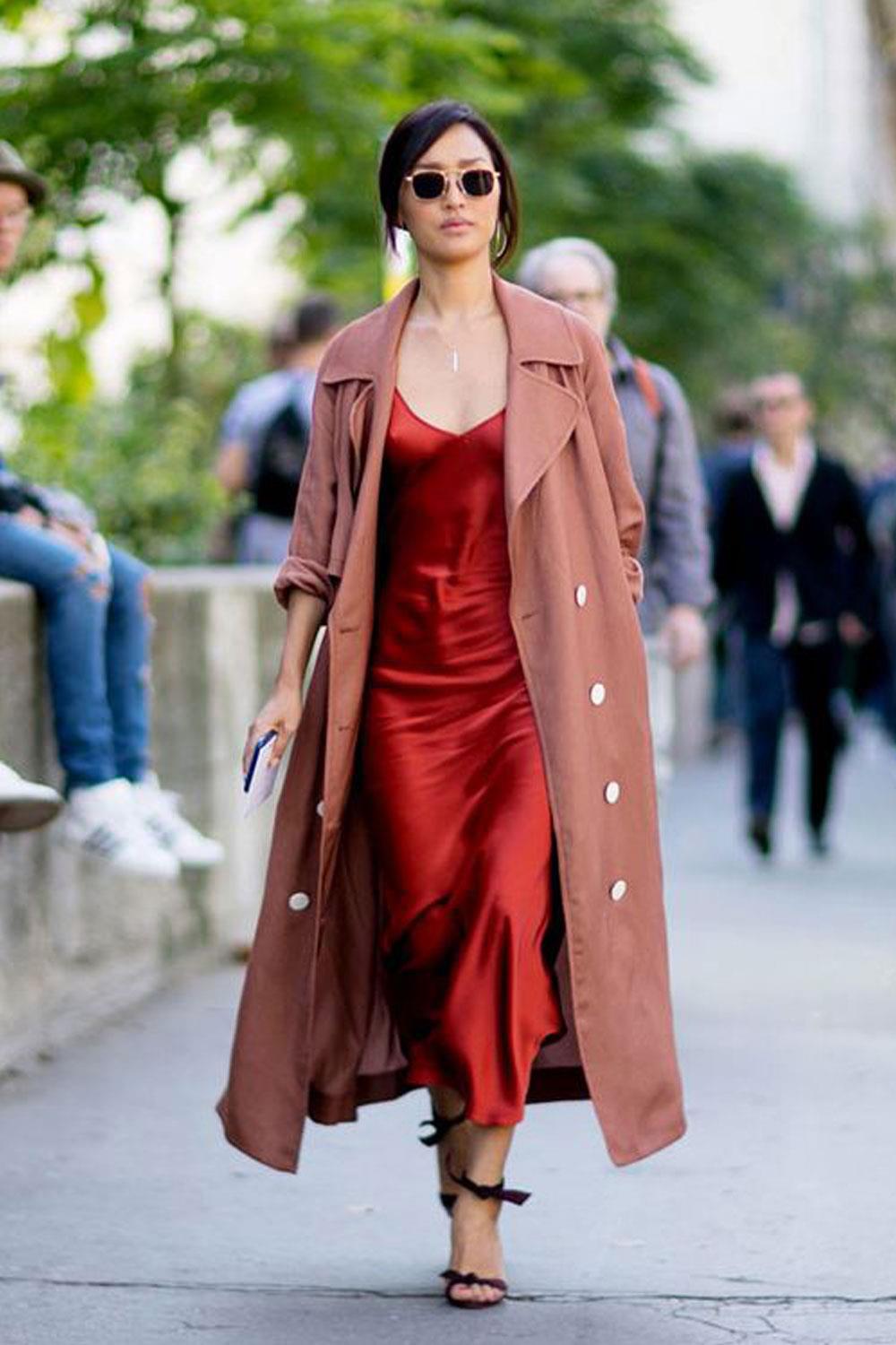 Vestido satinado