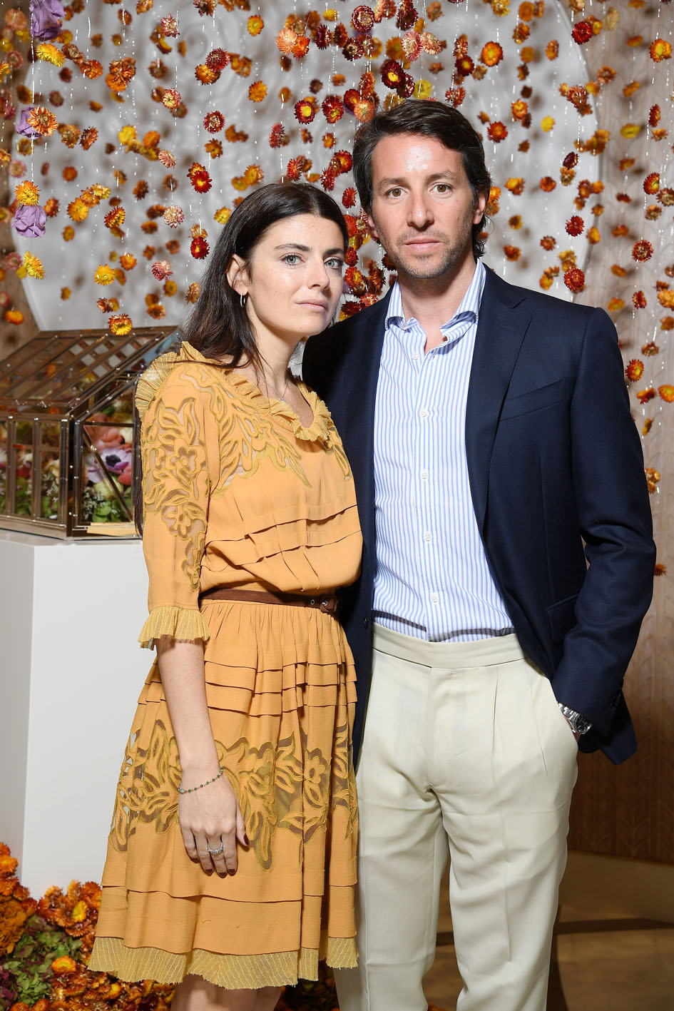 Lucilla en un evento con su novio