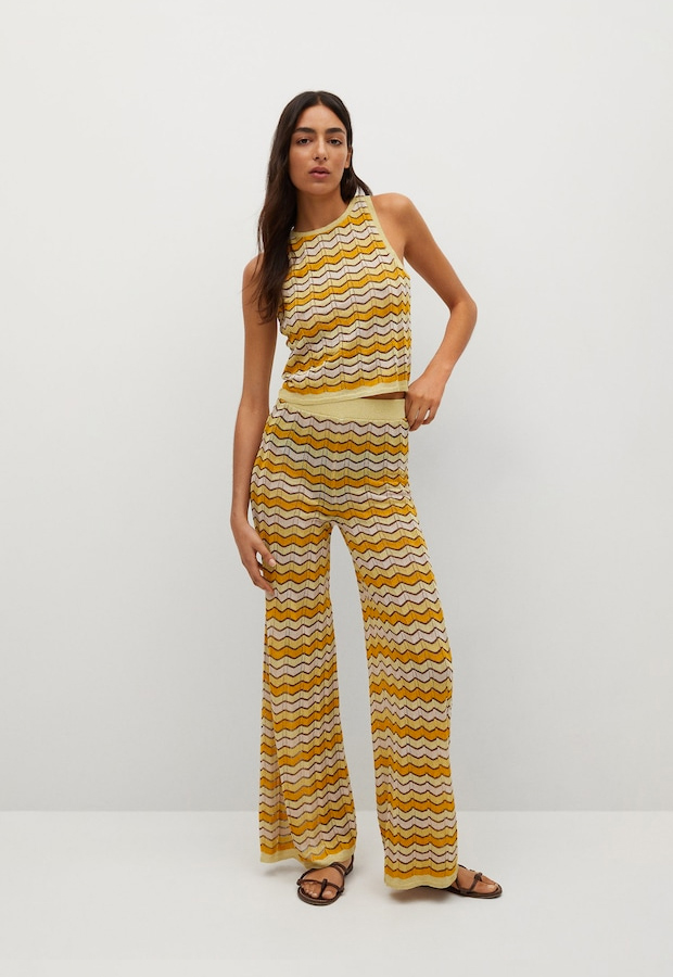 Conjunto de punto calado. Mango