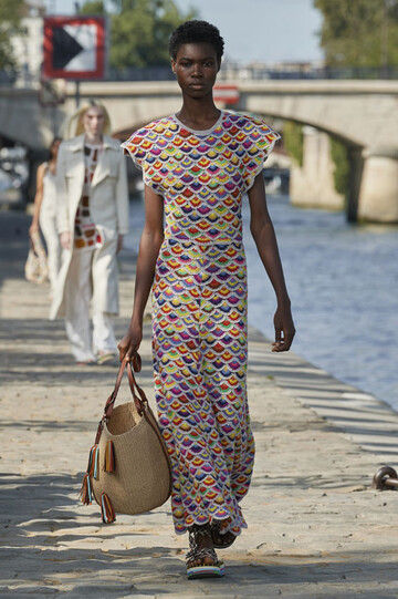 Vestido de crochet, Chloé