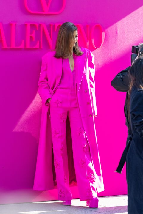 Zendaya de total look rosa