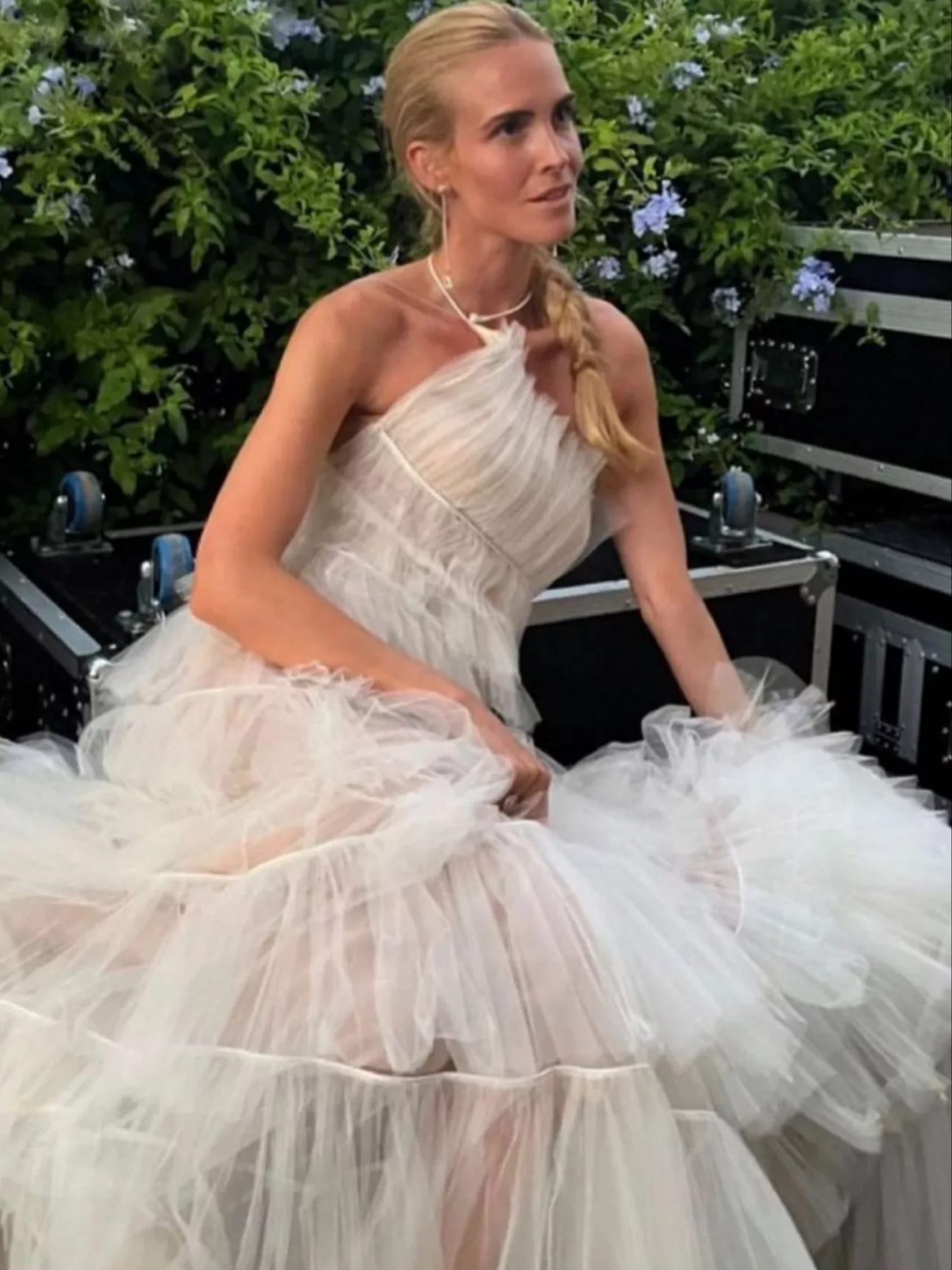 Blanca, con el diseño de Dior