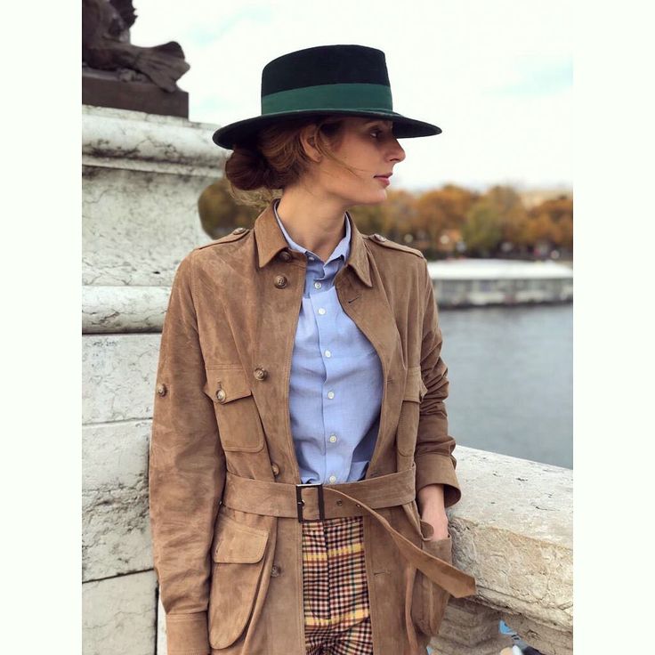Con blazer de ante