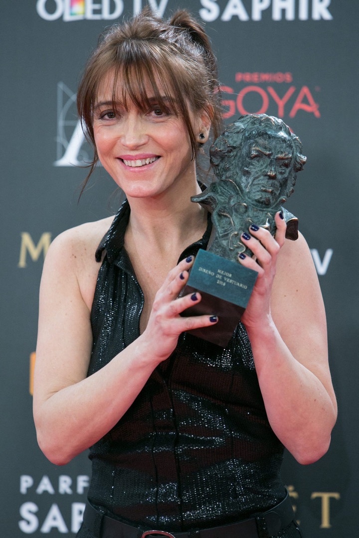 Clara Bilbao con su Goya