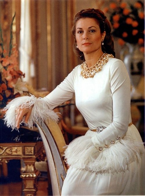 En 1968 con un vestido de Dior