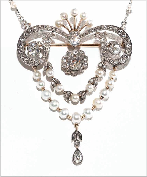 Colgante de diamantes Belle Epoque