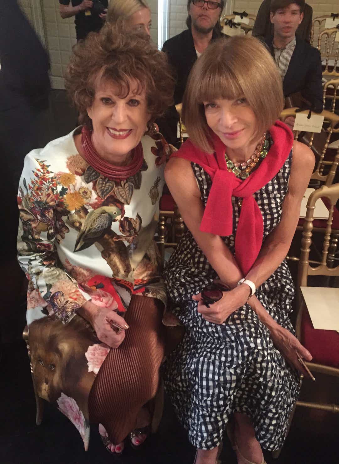 Con Ana Wintour