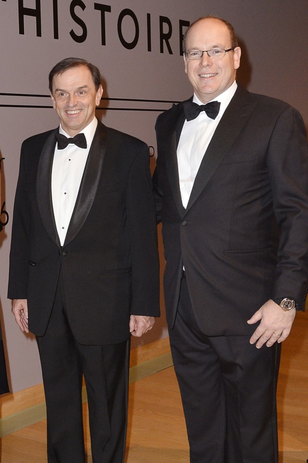 Alberto de Mónaco y el presidente de Cartier