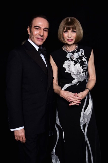 John Galliano con Anna Wintour