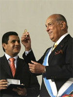 Oscar de la Renta y Jorge Ospina - Alcalde de Cali