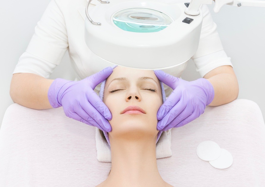 Tratamiento en el salón de belleza