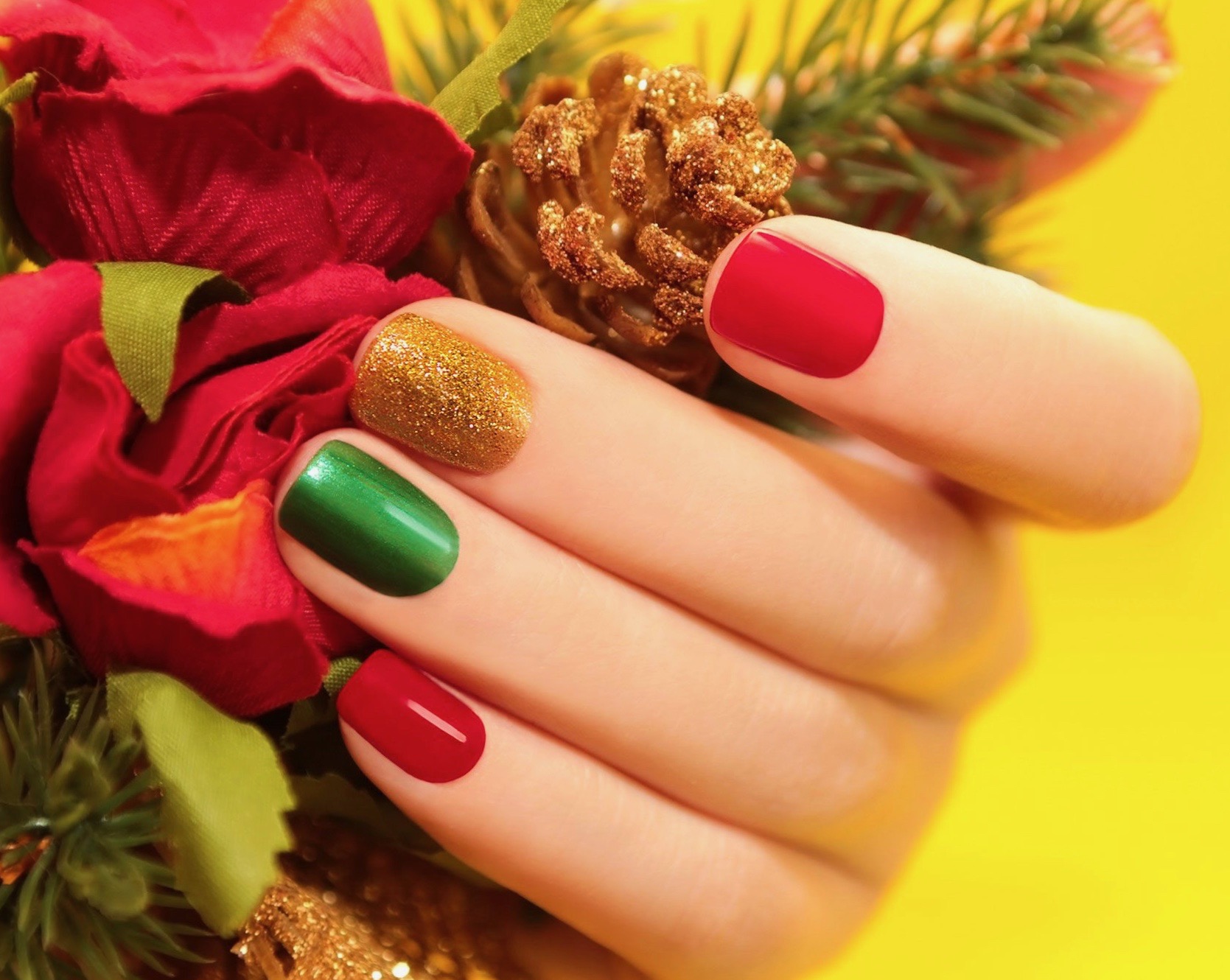 Manicura navideña