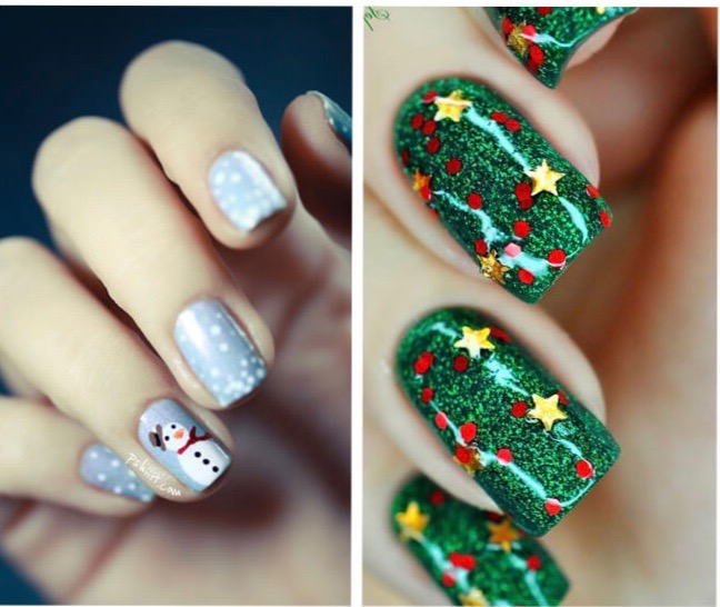 Con estrellas y nieve