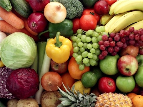 Mucha fruta y verdura