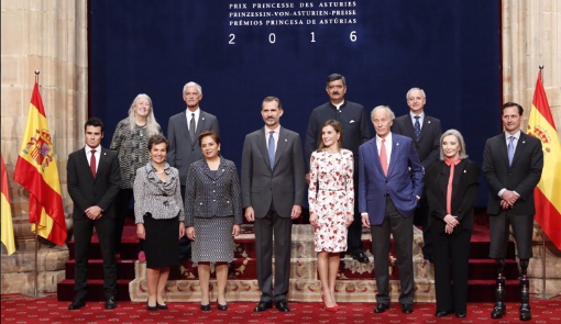 Los premiados con los Reyes