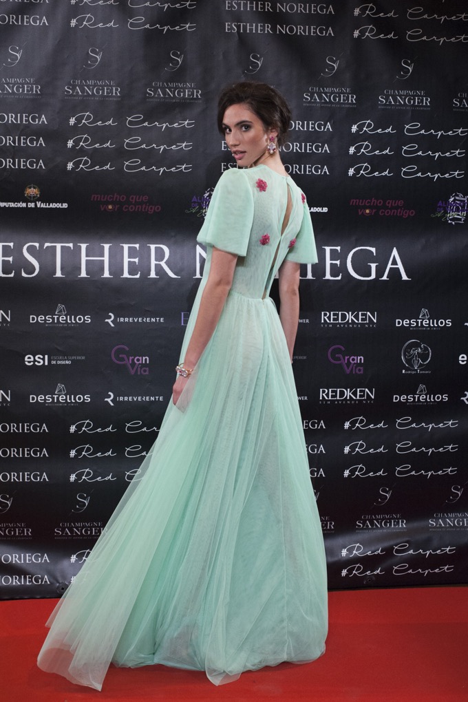 Vaporoso tul en tono menta