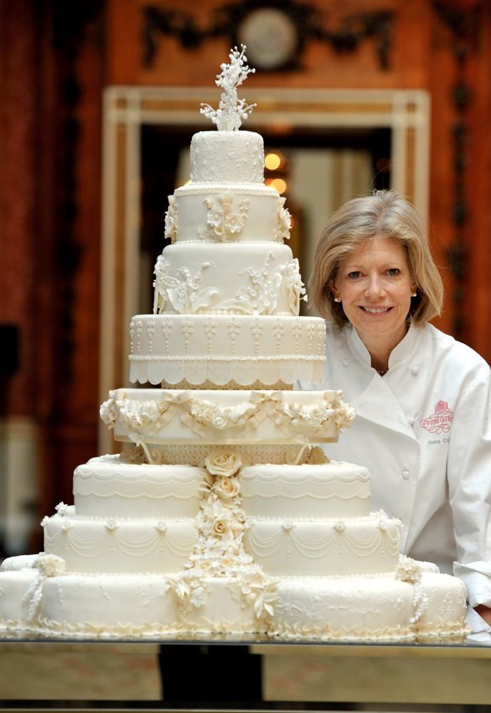 El pastel de boda elegido