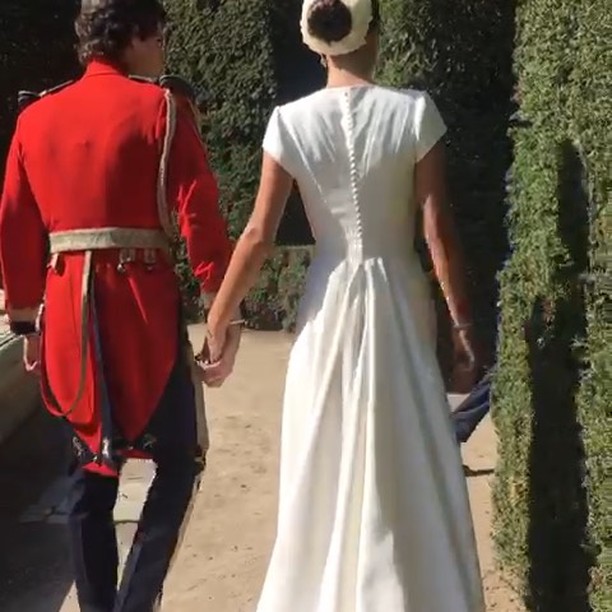 Traje de novia por detrás