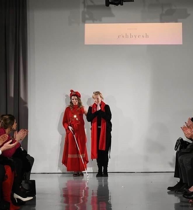 Mireia Mendoza después del desfile