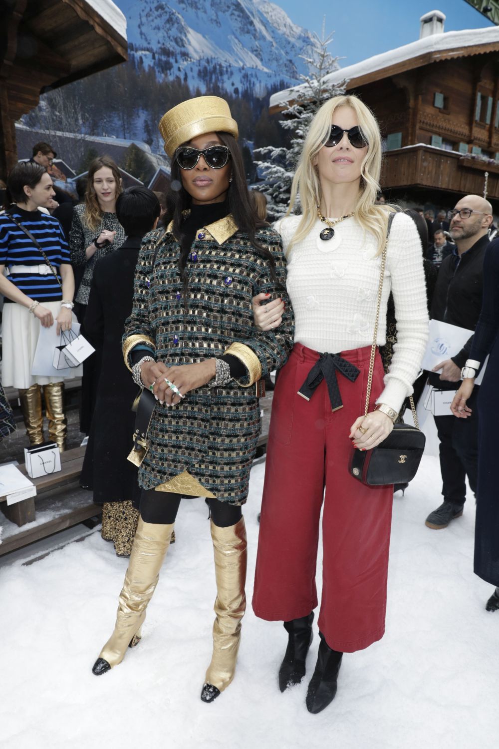 Naomi Campbell y Claudia Schiffer