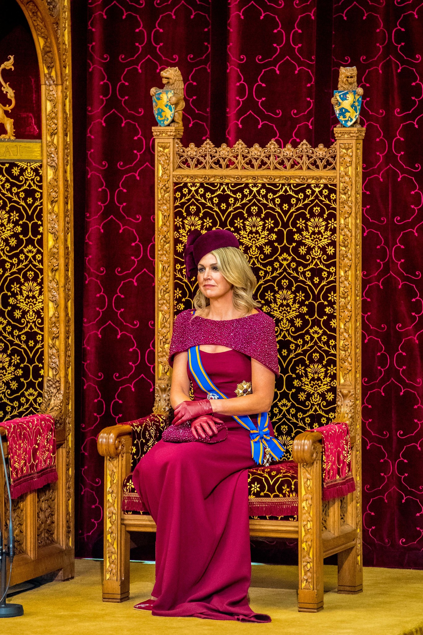 La Reina Máxima con el vestido de Taminiau