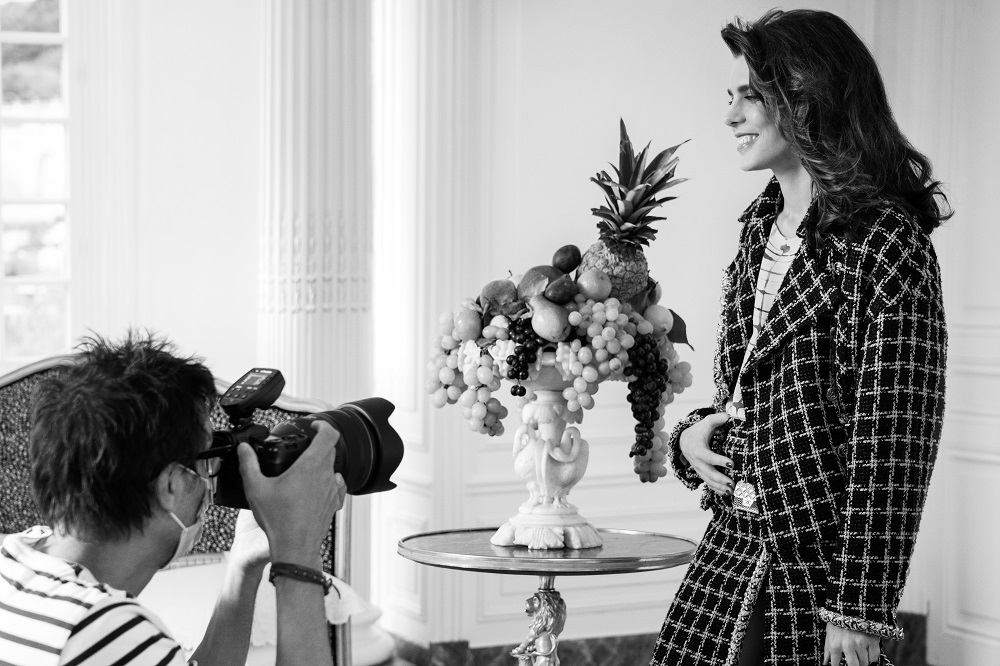 Carlota como modelo de Chanel