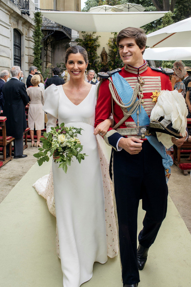 Carlos y Belén, ya casados
