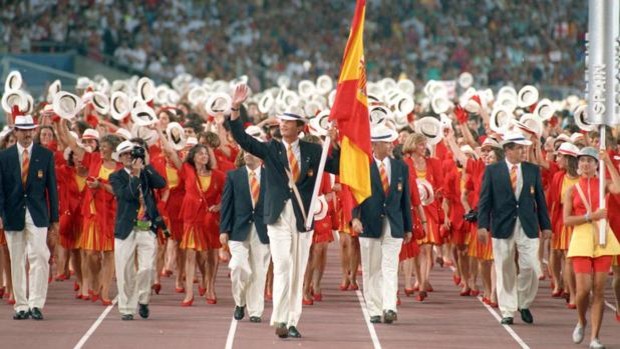 Uniformes del equipo español 92