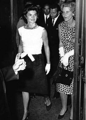 Con Jackie Kennedy