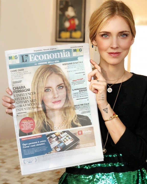 La reconocida influencer Chiara Ferragni