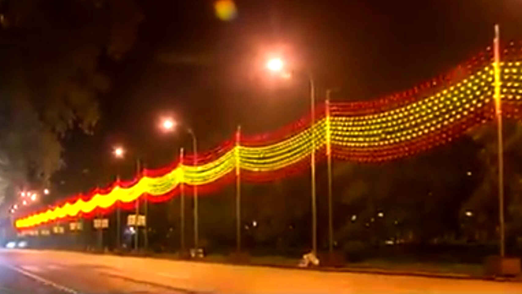 Bandera en el Paseo Del Prado
