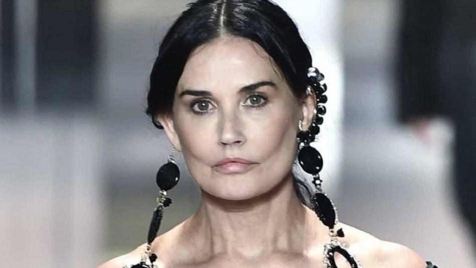 La retocada cara de Demi Moore