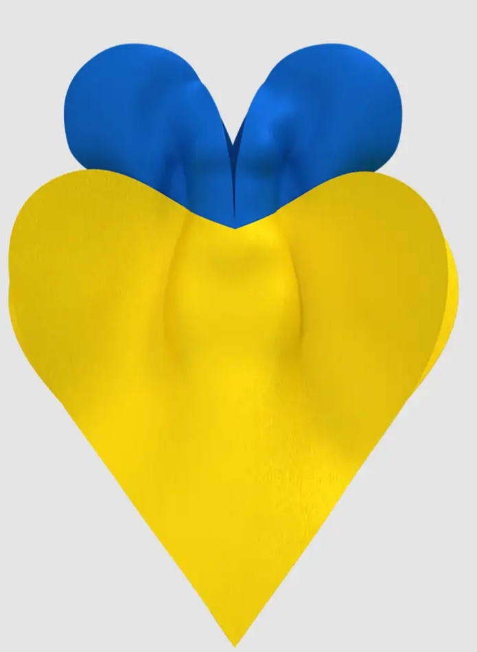 Vestido homenaje a Ucrania