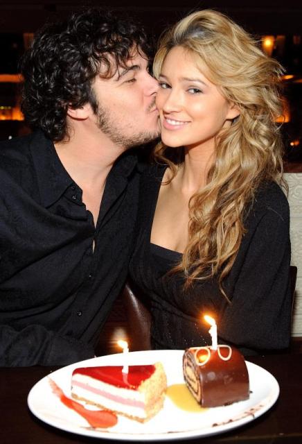 Kylie con su marido