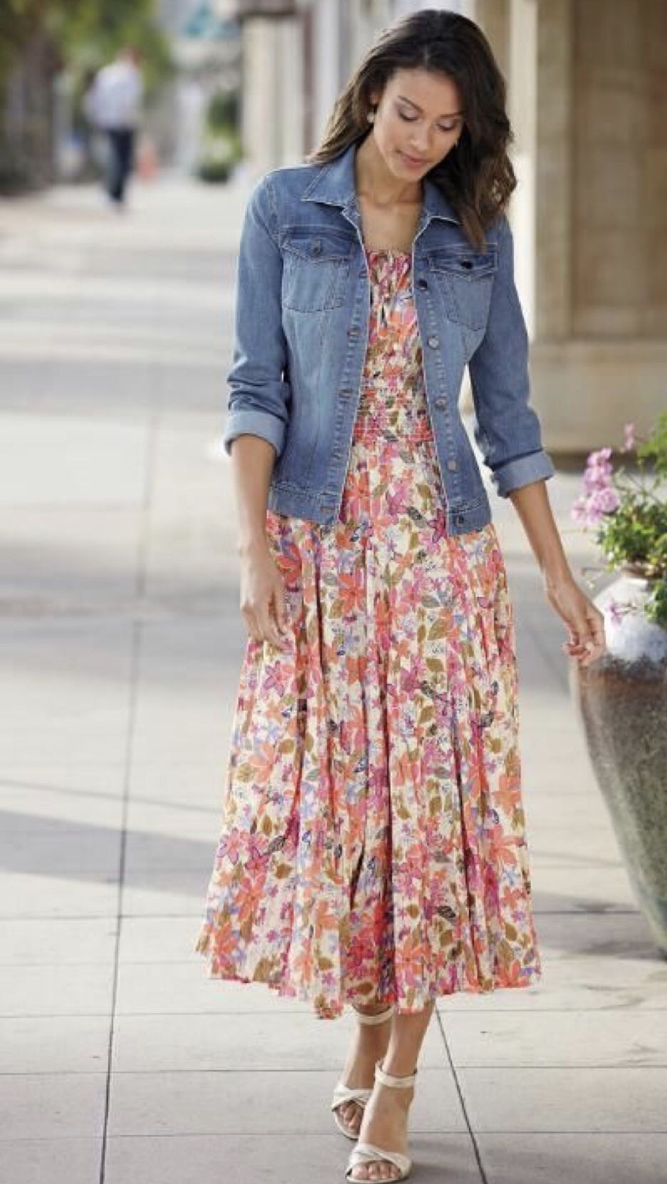 Vestido con cazadora Denim